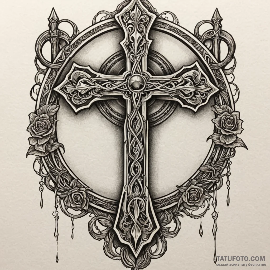 Torchlight flickering in bone crypt, tattoo d... - эскиз тату (№1750004367_0, 15.06.2025 16:19) — Tatufoto.com