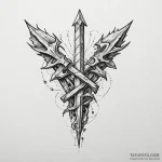 Oracle blade devouring rune, artistic tattoo… — эскиз тату (№1750007356_0, 15.06.2025 17:09) — Tatufoto.com