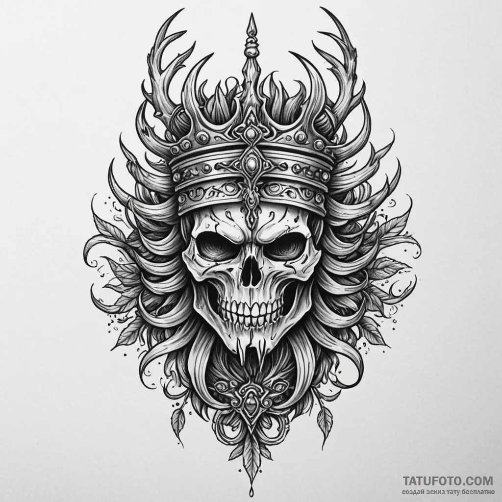Forgotten helm crowned in roots, tattoo flash... - эскиз тату (№1750021787_0, 15.06.2025 21:09) — Tatufoto.com