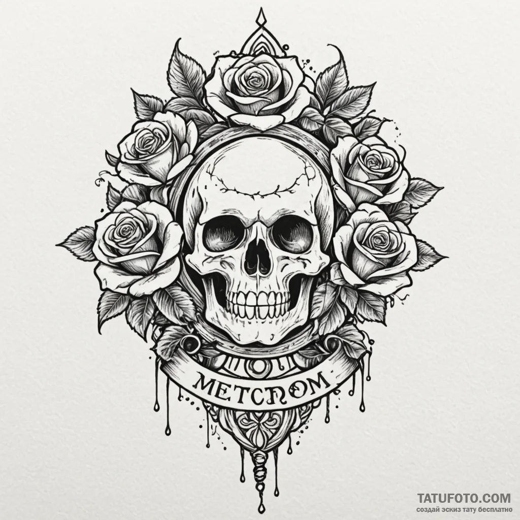Mirror key beneath spectral storm, ink illust... - эскиз тату (№1750026180_0, 15.06.2025 22:23) — Tatufoto.com