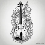 Violin or cello, classic and elegant, tattoo… — эскиз тату (№1750026673_0, 15.06.2025 22:31) — Tatufoto.com