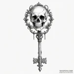 An old skeleton key — эскиз тату (№1750027156_0, 15.06.2025 22:39) — Tatufoto.com