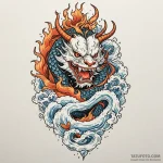Iron blade devouring celestial flame, tattoo… — эскиз тату (№1750028806_0, 15.06.2025 23:06) — Tatufoto.com