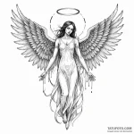 Angel of death — эскиз тату (№1750028942_0, 15.06.2025 23:09) — Tatufoto.com