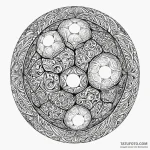 Soccer ball, ink illustration for tattoo, orn… — эскиз тату (№1750030260_0, 15.06.2025 23:31) — Tatufoto.com