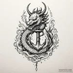 Abyssal anchor drowning in ink, artistic tatt… — эскиз тату (№1750032623_0, 16.06.2025 00:10) — Tatufoto.com