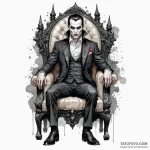 Vampire lord on a gothic throne, looking bore… — эскиз тату (№1750041581_0, 16.06.2025 02:39) — Tatufoto.com