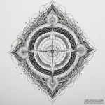 Needle relic beneath celestial rift, tattoo l… — эскиз тату (№1750044230_0, 16.06.2025 03:23) — Tatufoto.com