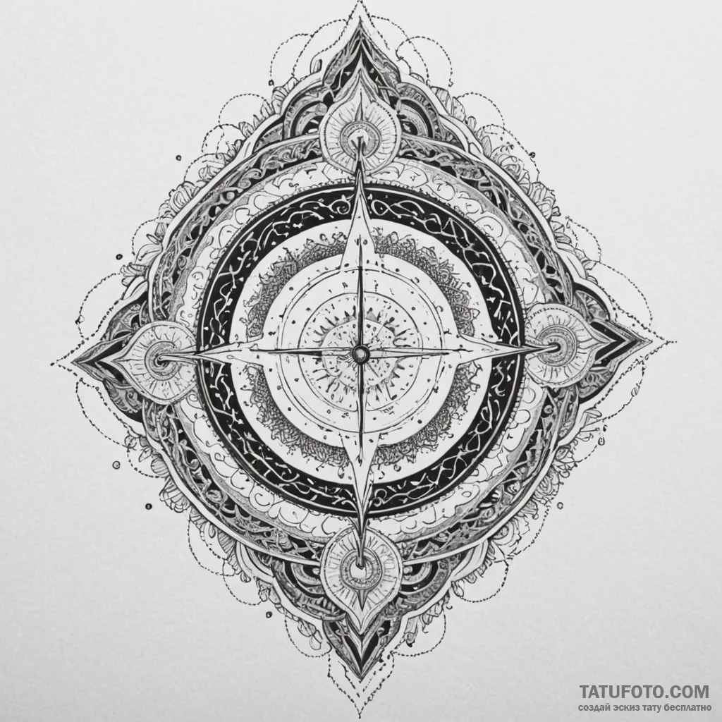 Needle relic beneath celestial rift, tattoo l... - эскиз тату (№1750044230_0, 16.06.2025 03:23) — Tatufoto.com
