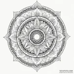 Lunar eclipse bleeding into void, tattoo draw… — эскиз тату (№1750046249_0, 16.06.2025 03:57) — Tatufoto.com