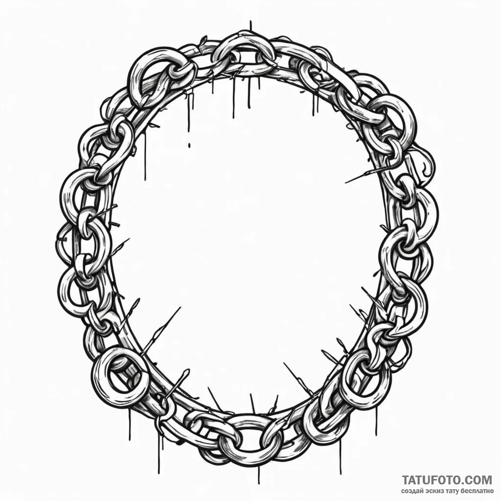 Fractured mirror bound in chains, artistic ta... - эскиз тату (№1750046833_0, 16.06.2025 04:07) — Tatufoto.com
