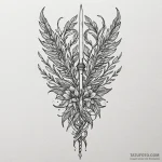 Grafting knife joining two different branches… — эскиз тату (№1750048008_0, 16.06.2025 04:26) — Tatufoto.com