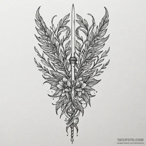 Grafting knife joining two different branches... - эскиз тату (№1750048008_0, 16.06.2025 04:26) — Tatufoto.com