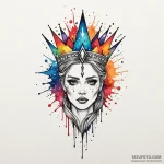 Quartz blade crowned with stars, tattoo sketc… — эскиз тату (№1750049966_0, 16.06.2025 04:59) — Tatufoto.com
