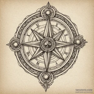 Pendulum sigil beneath crimson gate, tattoo d... - эскиз тату (№1750050881_0, 16.06.2025 05:14) — Tatufoto.com