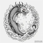 Washing machine, its glass door a portal to a… — эскиз тату (№1750054105_0, 16.06.2025 06:08) — Tatufoto.com