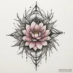 Veil of thorns beneath celestial bloom, tatto… — эскиз тату (№1750056077_0, 16.06.2025 06:41) — Tatufoto.com
