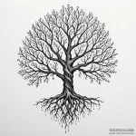 Dark spirit entwining roots, tattoo drawing o… — эскиз тату (№1750056597_0, 16.06.2025 06:49) — Tatufoto.com