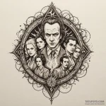 The hellfire club logo from stranger things,… — эскиз тату (№1750057224_0, 16.06.2025 07:00) — Tatufoto.com