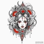 V, tattoo flash sheet design, rough sketchy l… — эскиз тату (№1750081486_0, 16.06.2025 13:44) — Tatufoto.com