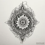 Obsidian flame swirling through void, tattoo… — эскиз тату (№1750083015_0, 16.06.2025 14:10) — Tatufoto.com