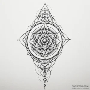 Sacred geometry sleeve - эскиз тату (№1750083141_0, 16.06.2025 14:12) — Tatufoto.com