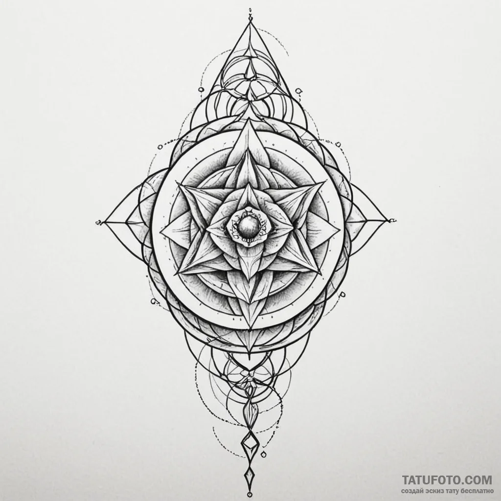 Sacred geometry sleeve - эскиз тату (№1750083141_0, 16.06.2025 14:12) — Tatufoto.com