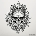 Dark helm crowned with flame, tattoo drawing… — эскиз тату (№1750083333_0, 16.06.2025 14:15) — Tatufoto.com