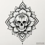 The unalome symbol (is there, but can be comb… — эскиз тату (№1750083907_0, 16.06.2025 14:25) — Tatufoto.com