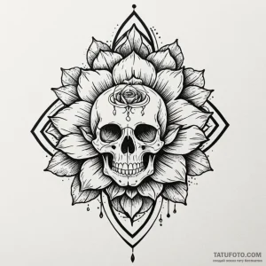 The unalome symbol (is there, but can be comb... - эскиз тату (№1750083907_0, 16.06.2025 14:25) — Tatufoto.com