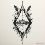 Arrow, solitary and straight, signifying focu… — эскиз тату (№1750084993_0, 16.06.2025 14:43) — Tatufoto.com