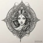 Unalome, concept art for tattoo, black and gr… — эскиз тату (№1750085615_0, 16.06.2025 14:53) — Tatufoto.com