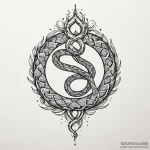 Glacial serpent crowned with starlight, ink i… — эскиз тату (№1750086064_0, 16.06.2025 15:01) — Tatufoto.com