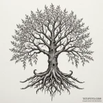 Ancient tree with swords in roots, concept ar… — эскиз тату (№1750088742_0, 16.06.2025 15:45) — Tatufoto.com