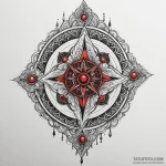 Talisman, tattoo drawing outline, highly deta… — эскиз тату (№1750089348_0, 16.06.2025 15:55) — Tatufoto.com