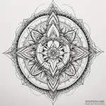 Angel and demon, ink illustration for tattoo,… — эскиз тату (№1750093158_0, 16.06.2025 16:59) — Tatufoto.com