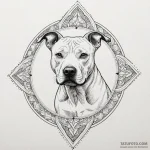 Pit bull terrier, concept art for tattoo, sep… — эскиз тату (№1750096677_0, 16.06.2025 17:57) — Tatufoto.com