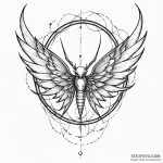 Ethereal wings caught in web, concept art for… — эскиз тату (№1750097440_0, 16.06.2025 18:10) — Tatufoto.com