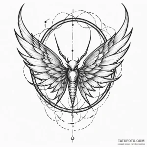 Ethereal wings caught in web, concept art for... - эскиз тату (№1750097440_0, 16.06.2025 18:10) — Tatufoto.com
