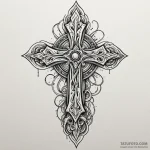 B, tattoo drawing outline, on a clean white p… — эскиз тату (№1750097695_0, 16.06.2025 18:14) — Tatufoto.com