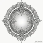 Mirror relic trapped in frost, tattoo flash s… — эскиз тату (№1750098334_0, 16.06.2025 18:25) — Tatufoto.com