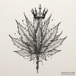 Leaf blade crowned in frost, concept art for… — эскиз тату (№1750098652_0, 16.06.2025 18:30) — Tatufoto.com