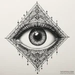 Eye, artistic tattoo sketch, detailed cross-h… — эскиз тату (№1750099230_0, 16.06.2025 18:40) — Tatufoto.com