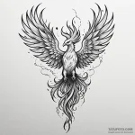 Animated phoenix rising from ashes, tattoo li… — эскиз тату (№1750101202_0, 16.06.2025 19:13) — Tatufoto.com