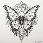 Apocalyptic moth with broken wings, tattoo li… — эскиз тату (№1750102027_0, 16.06.2025 19:27) — Tatufoto.com
