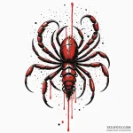 Scorpion poised to strike, its stinger drippi… — эскиз тату (№1750102281_0, 16.06.2025 19:31) — Tatufoto.com
