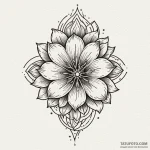 Arcane flower with spectral glow, tattoo flas… — эскиз тату (№1750106920_0, 16.06.2025 20:48) — Tatufoto.com