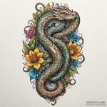 Locked gauntlet holding serpent, concept art… — эскиз тату (№1750107688_0, 16.06.2025 21:01) — Tatufoto.com