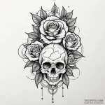 Saw, ink illustration for tattoo, chicano tat… — эскиз тату (№1750108198_0, 16.06.2025 21:09) — Tatufoto.com