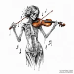A woman’s body is a violin, being played by s… — эскиз тату (№1750115304_0, 16.06.2025 23:08) — Tatufoto.com